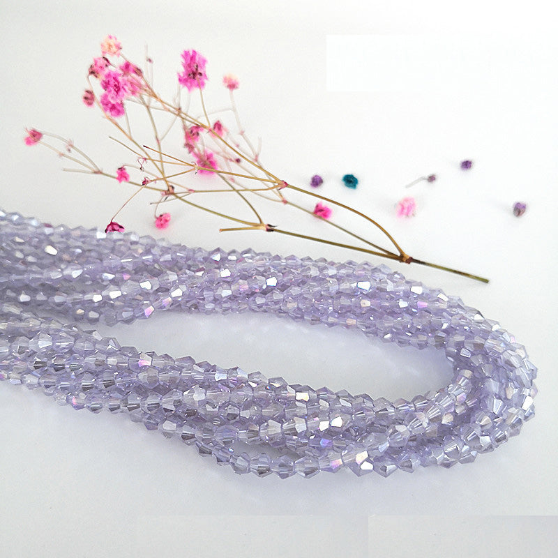 4mm Bicone Crystal Beads - Purple Family