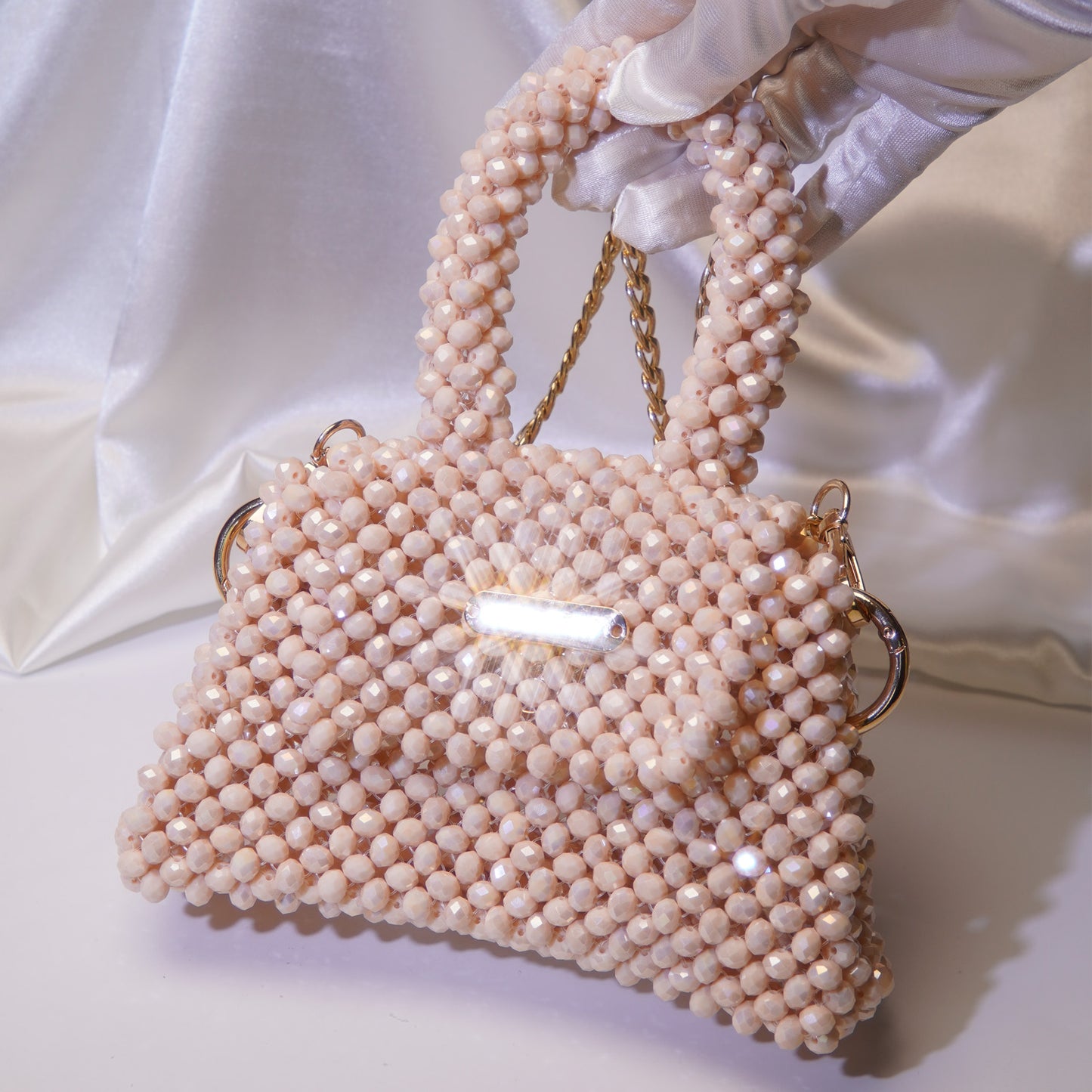 Crystal Curved Handbag