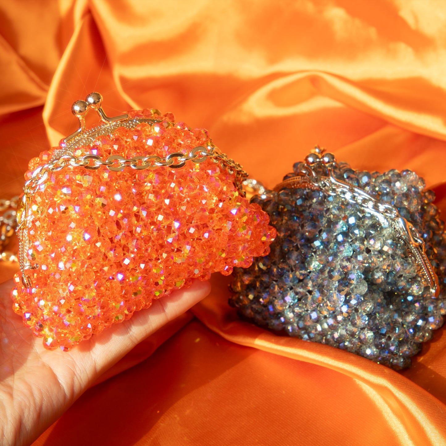 AAA Crystal Mini Clutch Purse