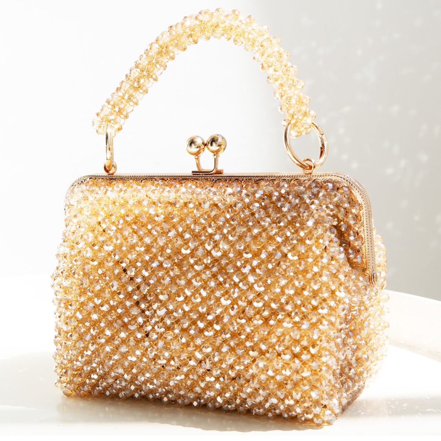 Clutch Bag - Amber Gold