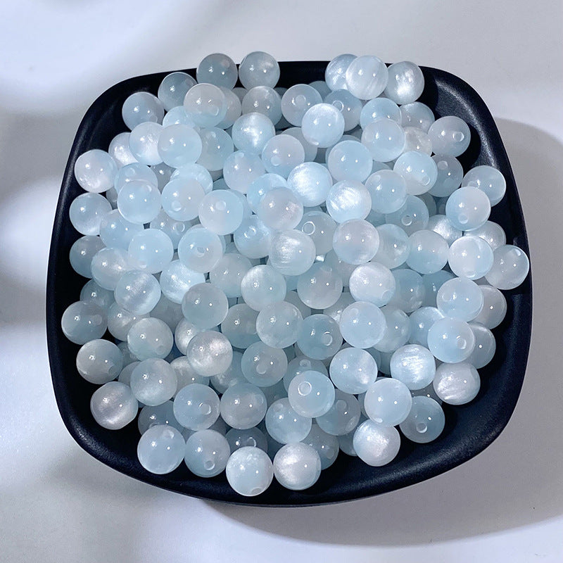 8MM Cat Eye Resin Loose Beads