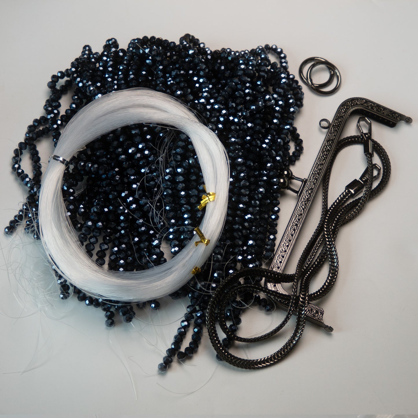 Kit 1 - Beads & Accessories for A Clutch Bag