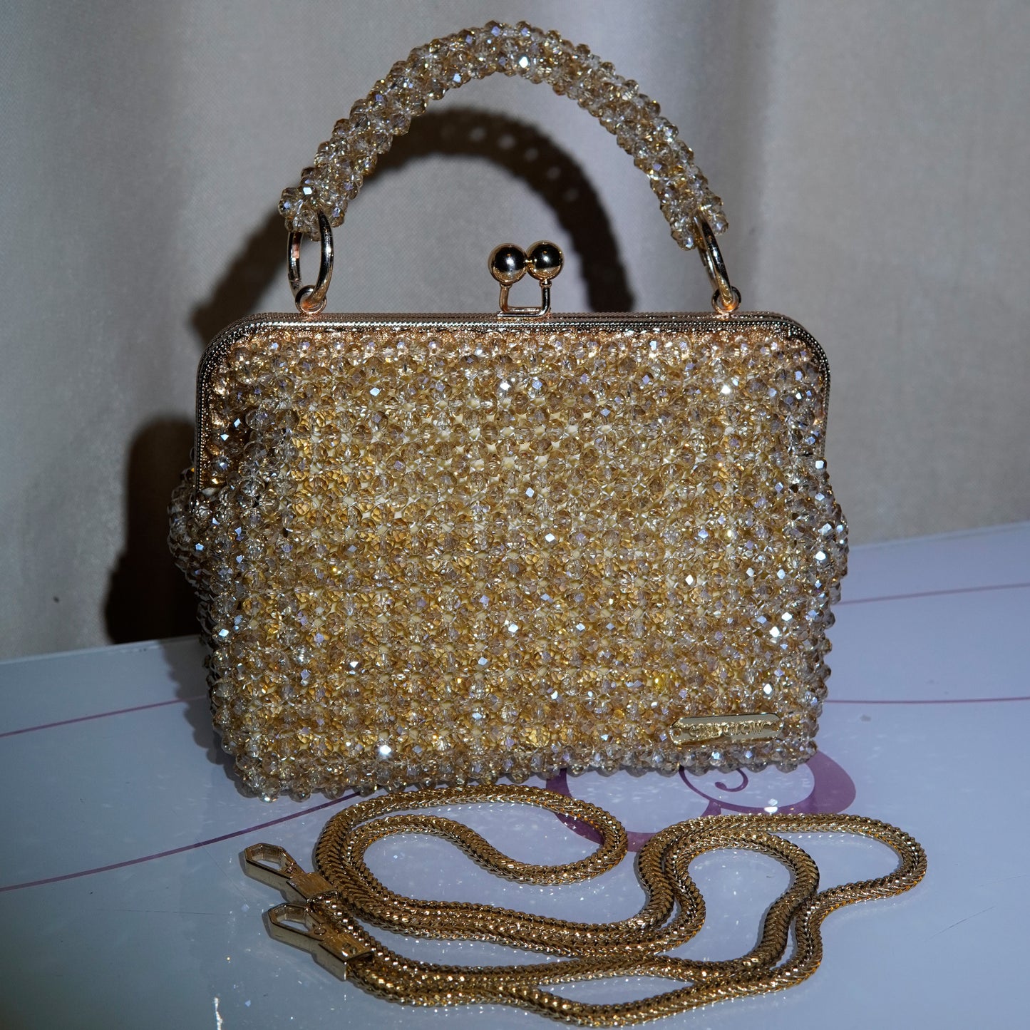 Clutch Bag - Amber Gold