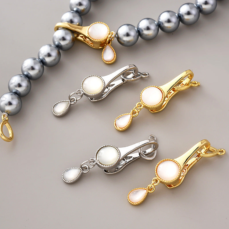 Round Shell Clasp Set - 2pcs – girlglowdiy