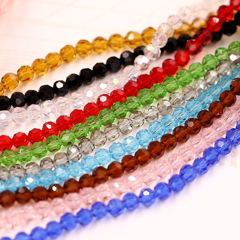 4/6/8/10MM 32 Faceted Round Beads