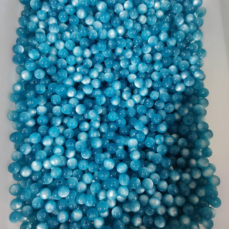 8MM Cat Eye Resin Loose Beads