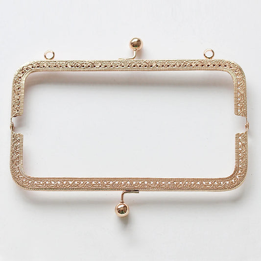 20.5cm Rectangular Kiss Clasp Lock, No Handle