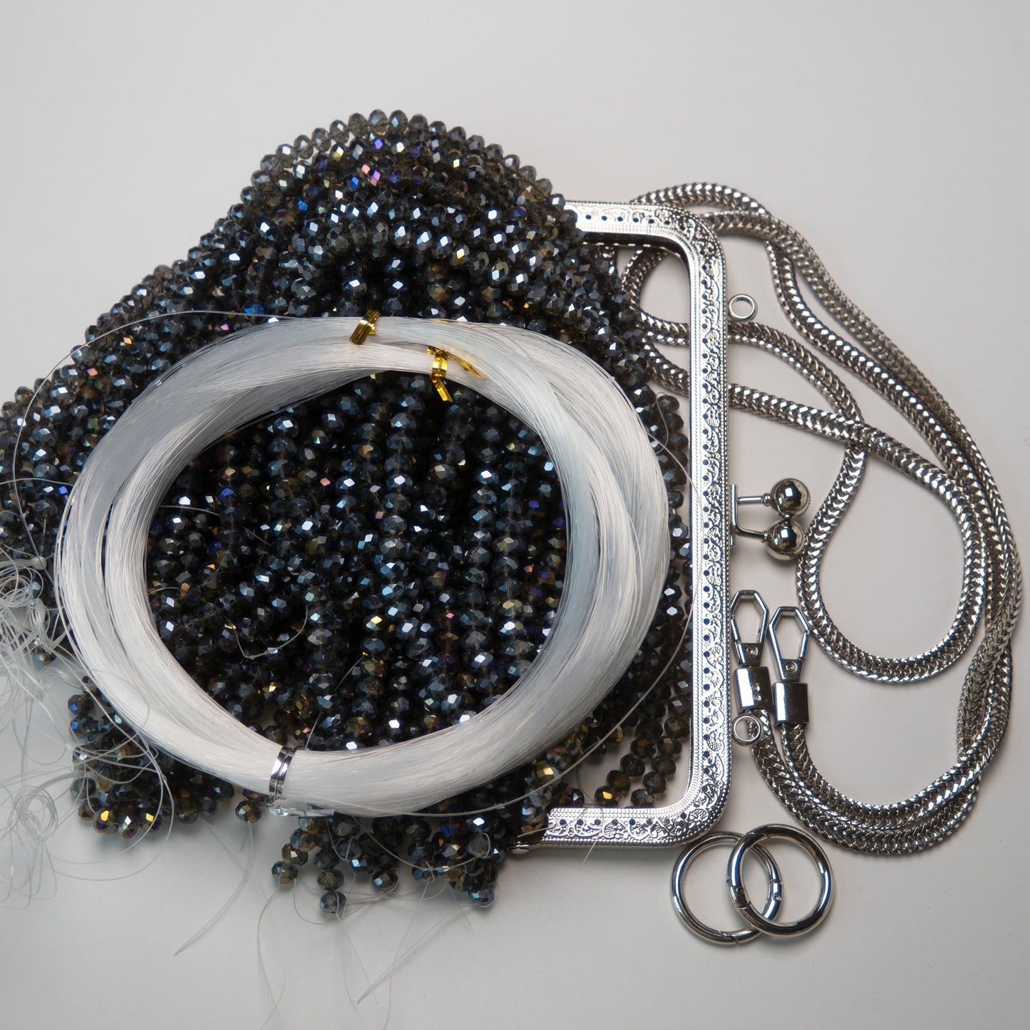 Kit 1 - Beads & Accessories for A Clutch Bag