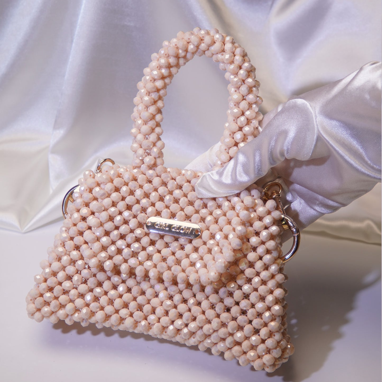 Crystal Curved Handbag