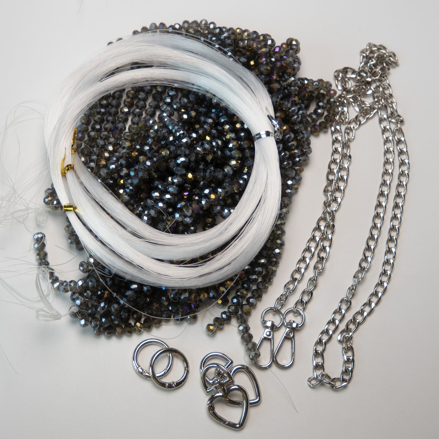 Kit 3 - Beads & Accessories Beads for A Crystal Handbag