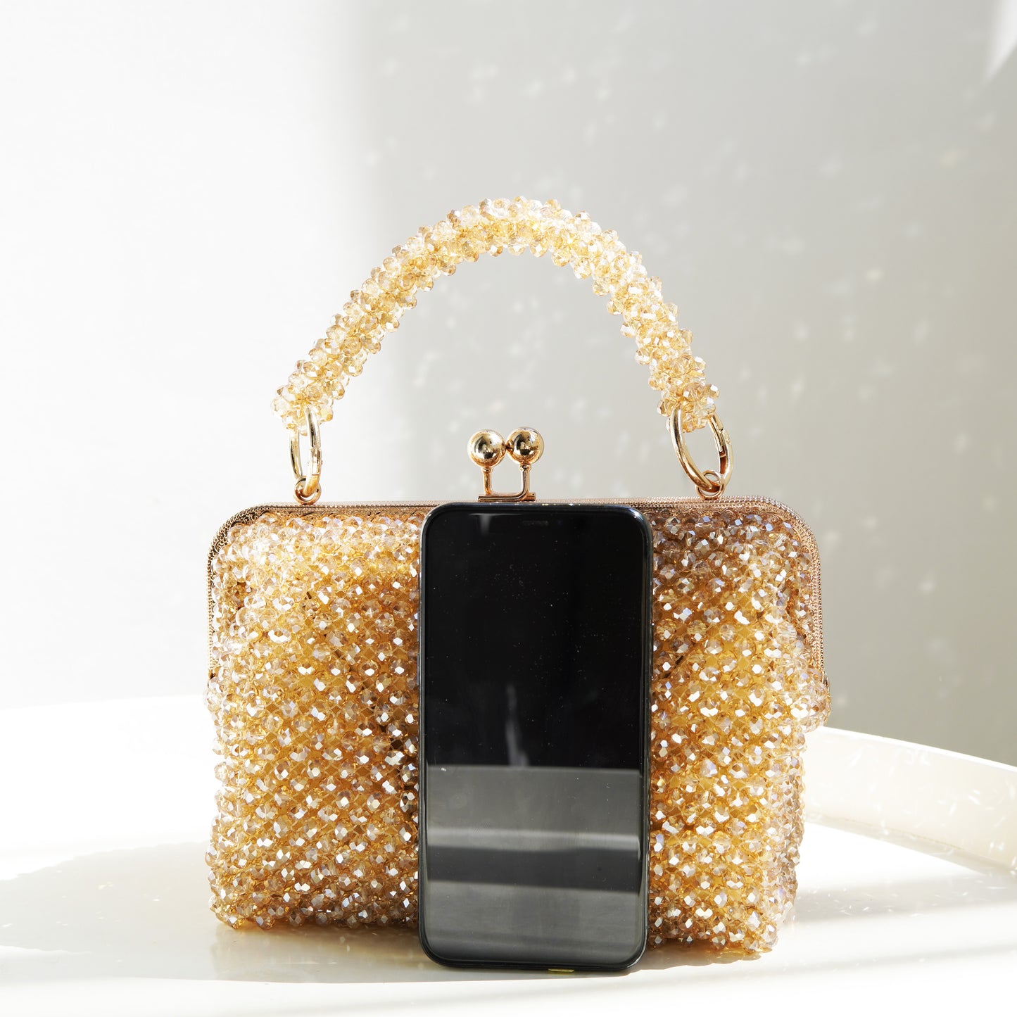 Clutch Bag - Amber Gold