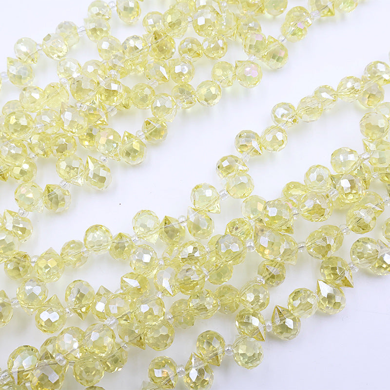 8MM Teardrop Faceted Beads - Yellow Family