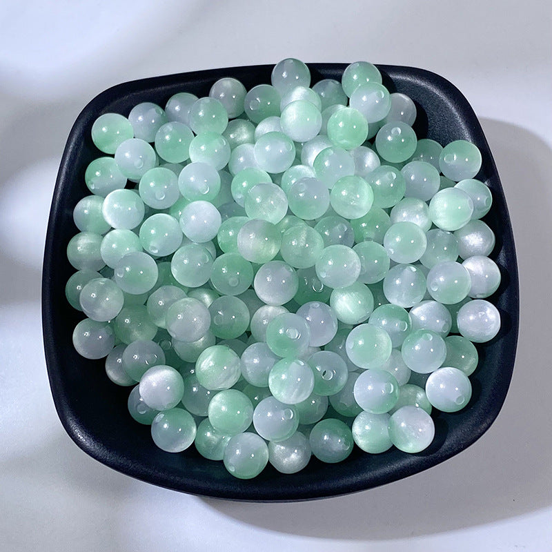 8MM Cat Eye Resin Loose Beads