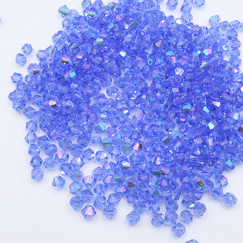 4mm Bicone Crystal Beads - Crystal AB Series