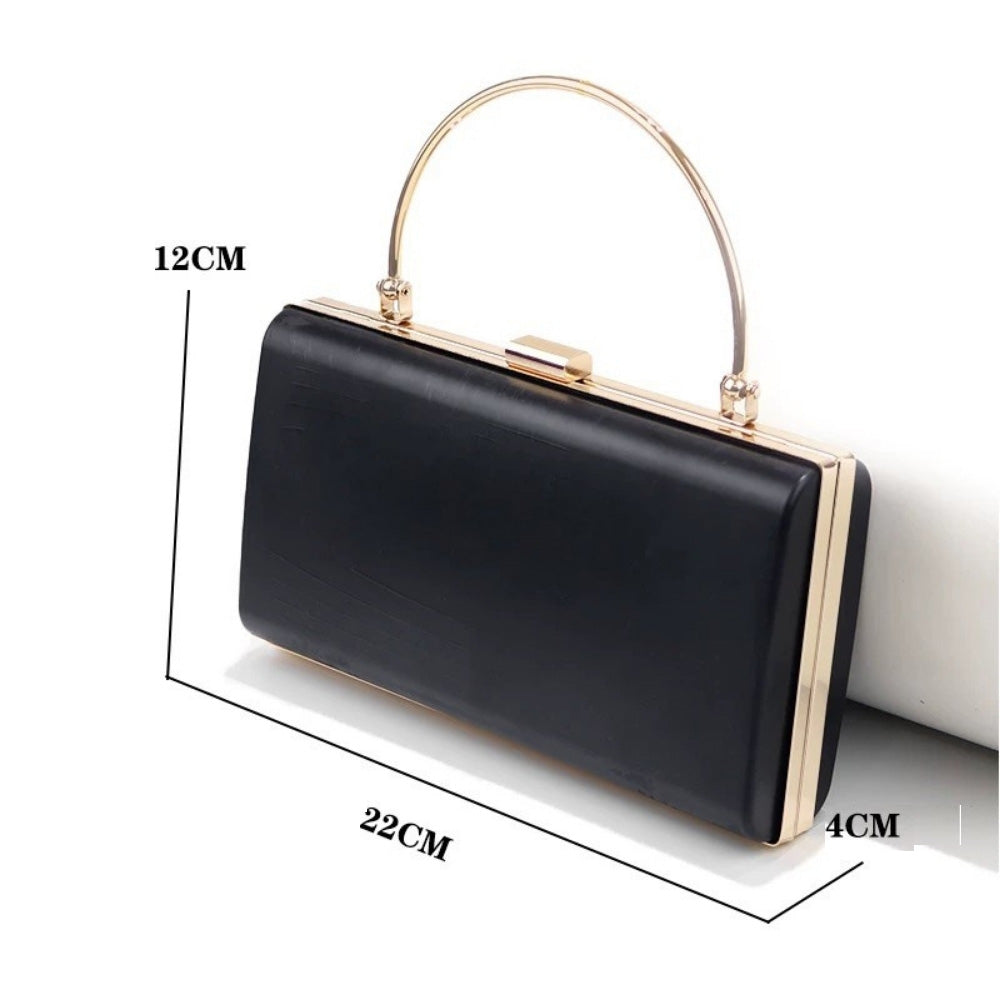 22cm Rectangular Metal Purse Frame with Handle