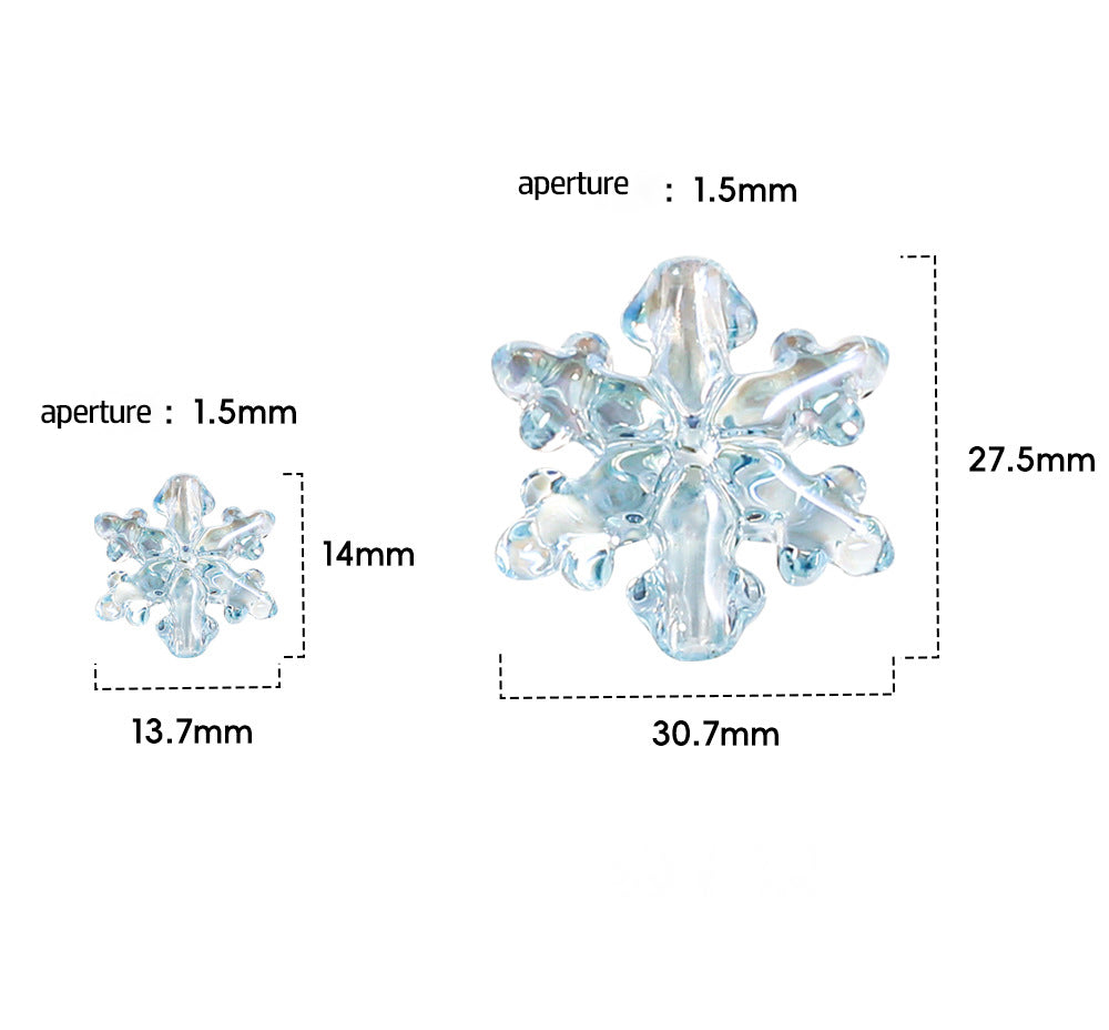 Transparent Snowflake Beads – girlglowdiy
