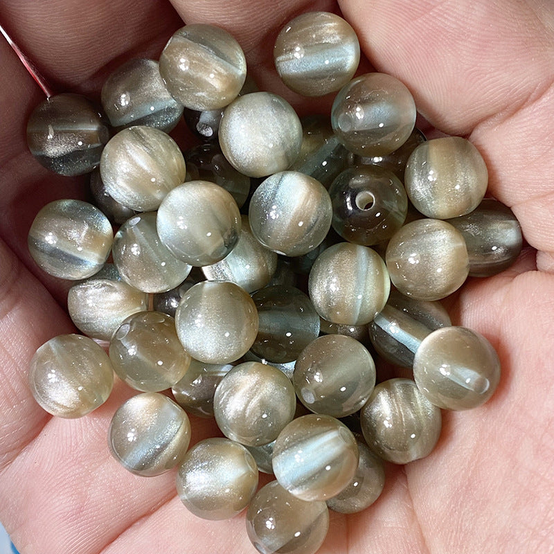 10mm Dreamlike Cat's Eye Resin Beads