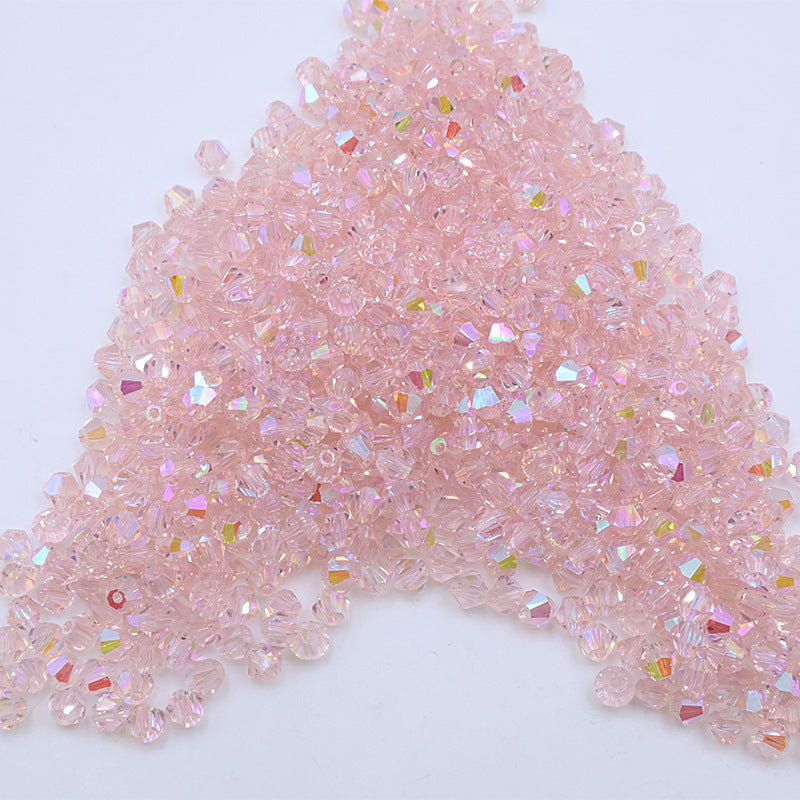 4mm Bicone Crystal Beads - Crystal AB Series