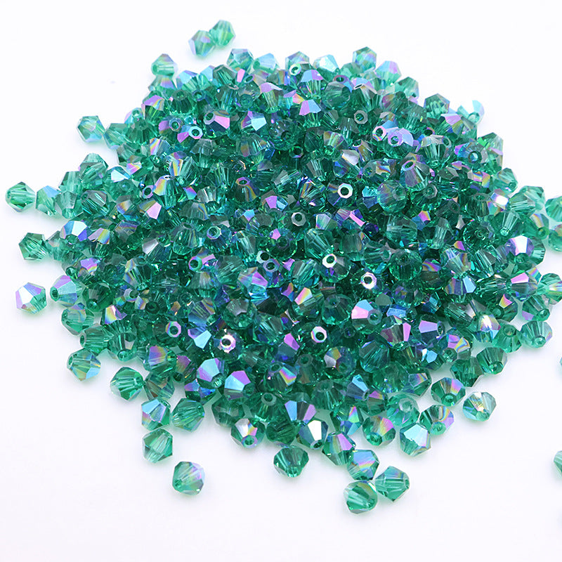 4mm Bicone Crystal Beads - Crystal AB Series