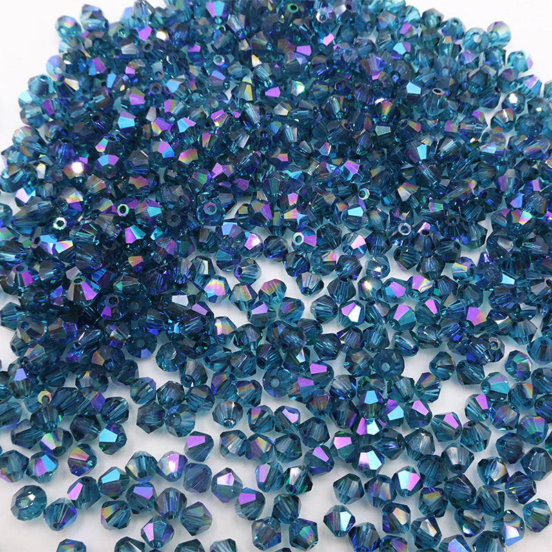 4mm Bicone Crystal Beads - Crystal AB Series