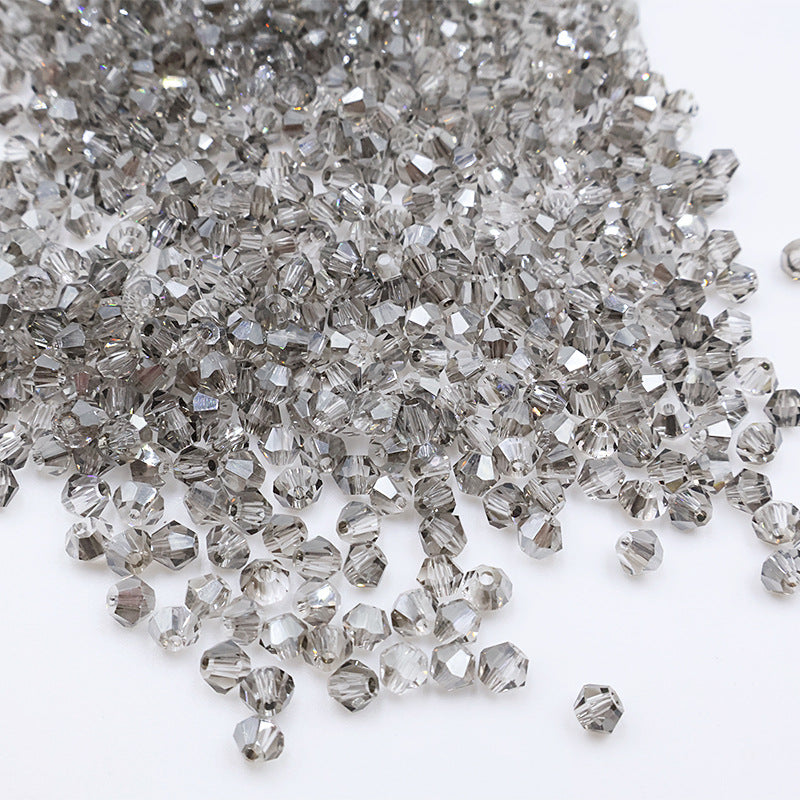 4mm Bicone Crystal Beads - Crystal AB Series