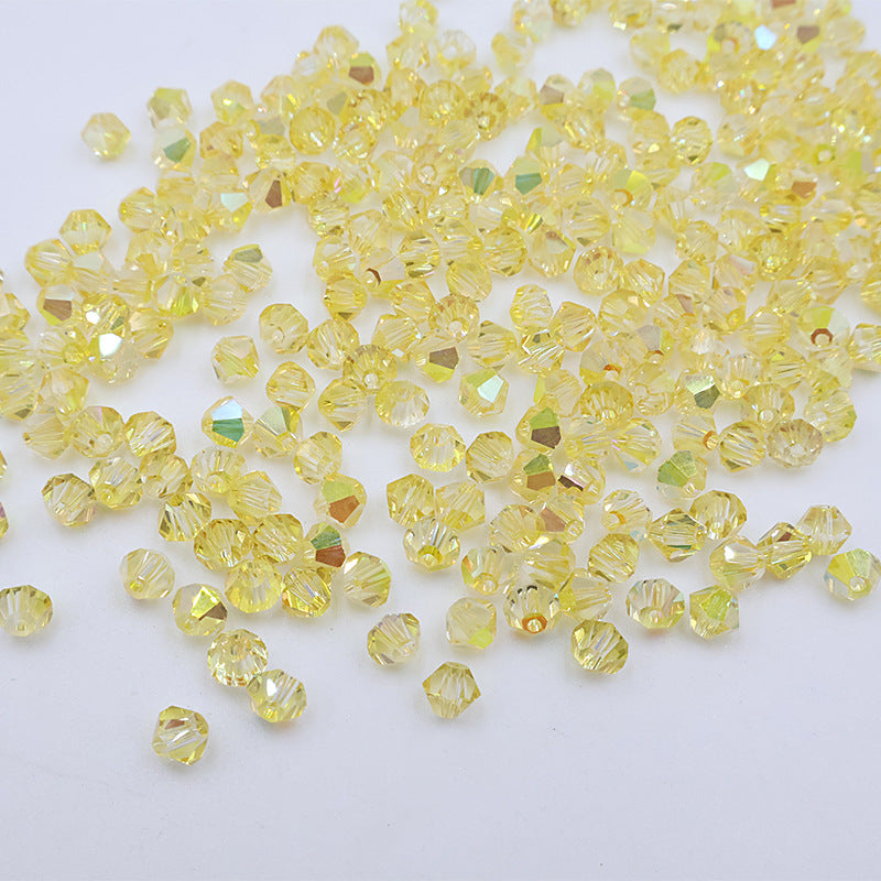 4mm Bicone Crystal Beads - Crystal AB Series