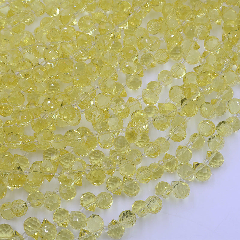 8MM Teardrop Faceted Beads - Yellow Family