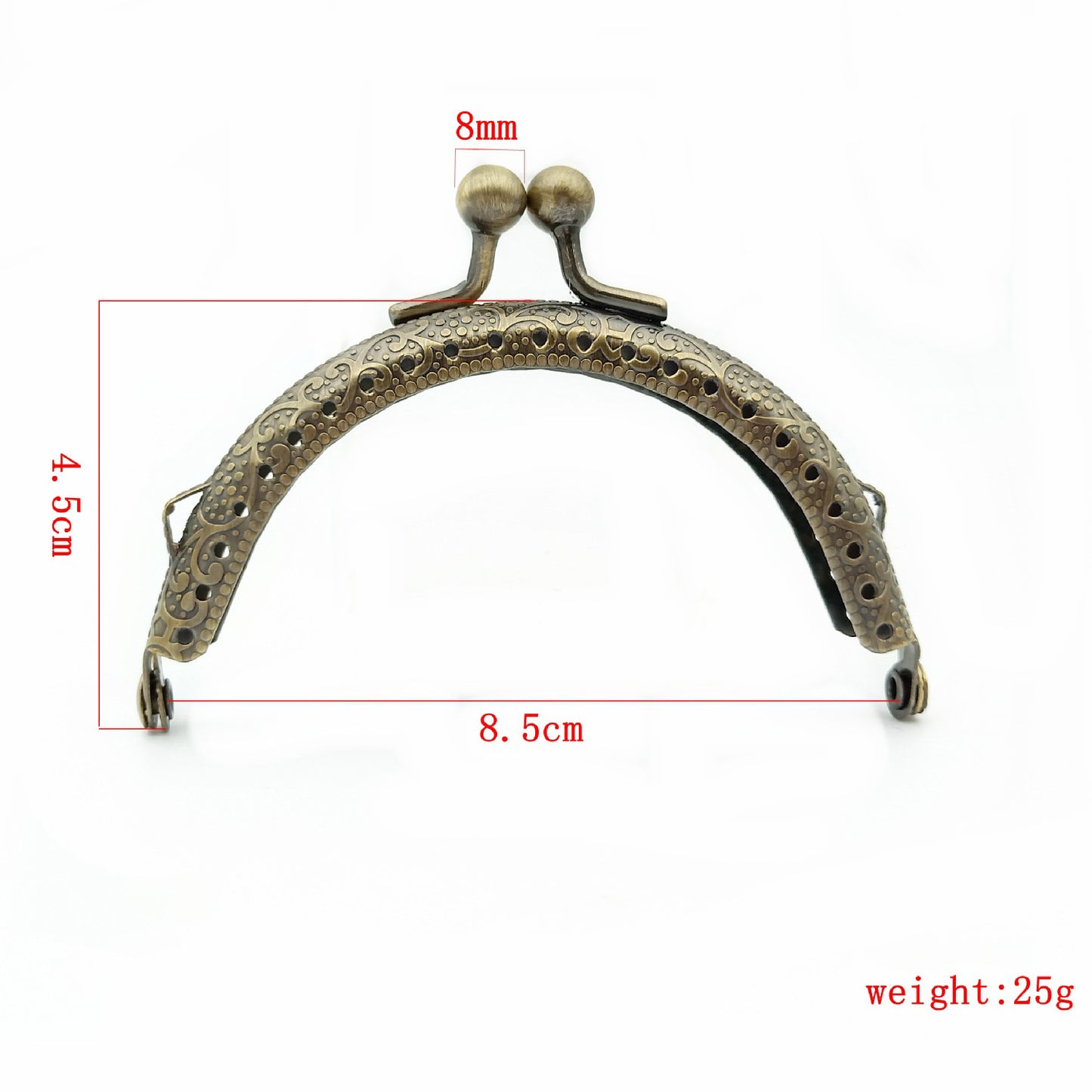 8.5cm Round Kiss Clasp Lock