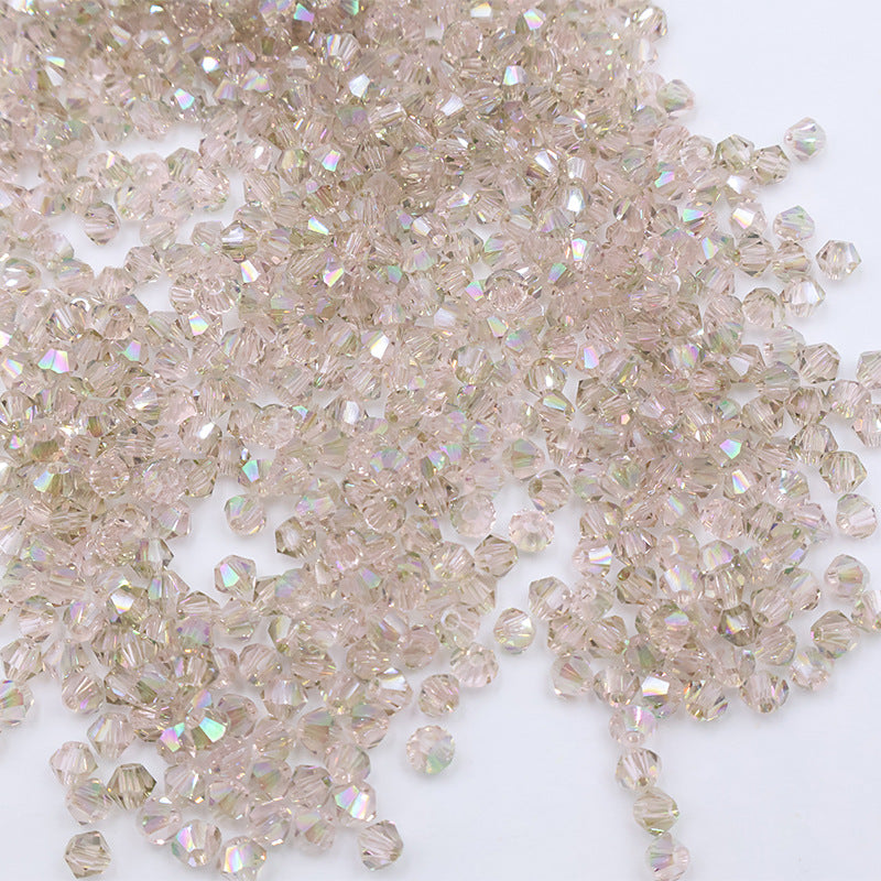 4mm Bicone Crystal Beads - Crystal AB Series