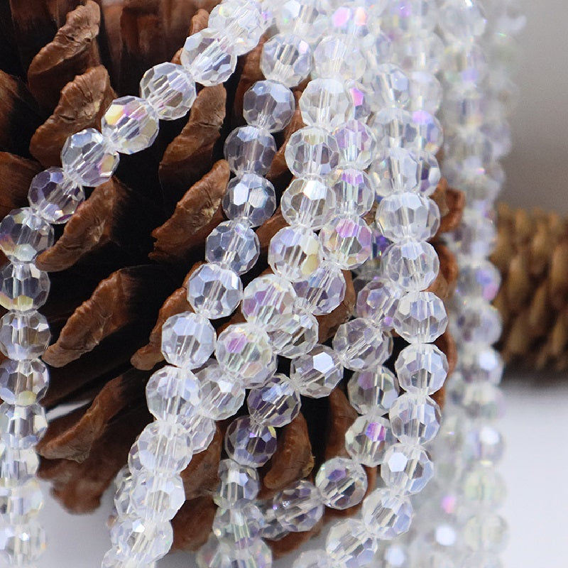 4/6/8/10MM 32 Faceted Round Beads