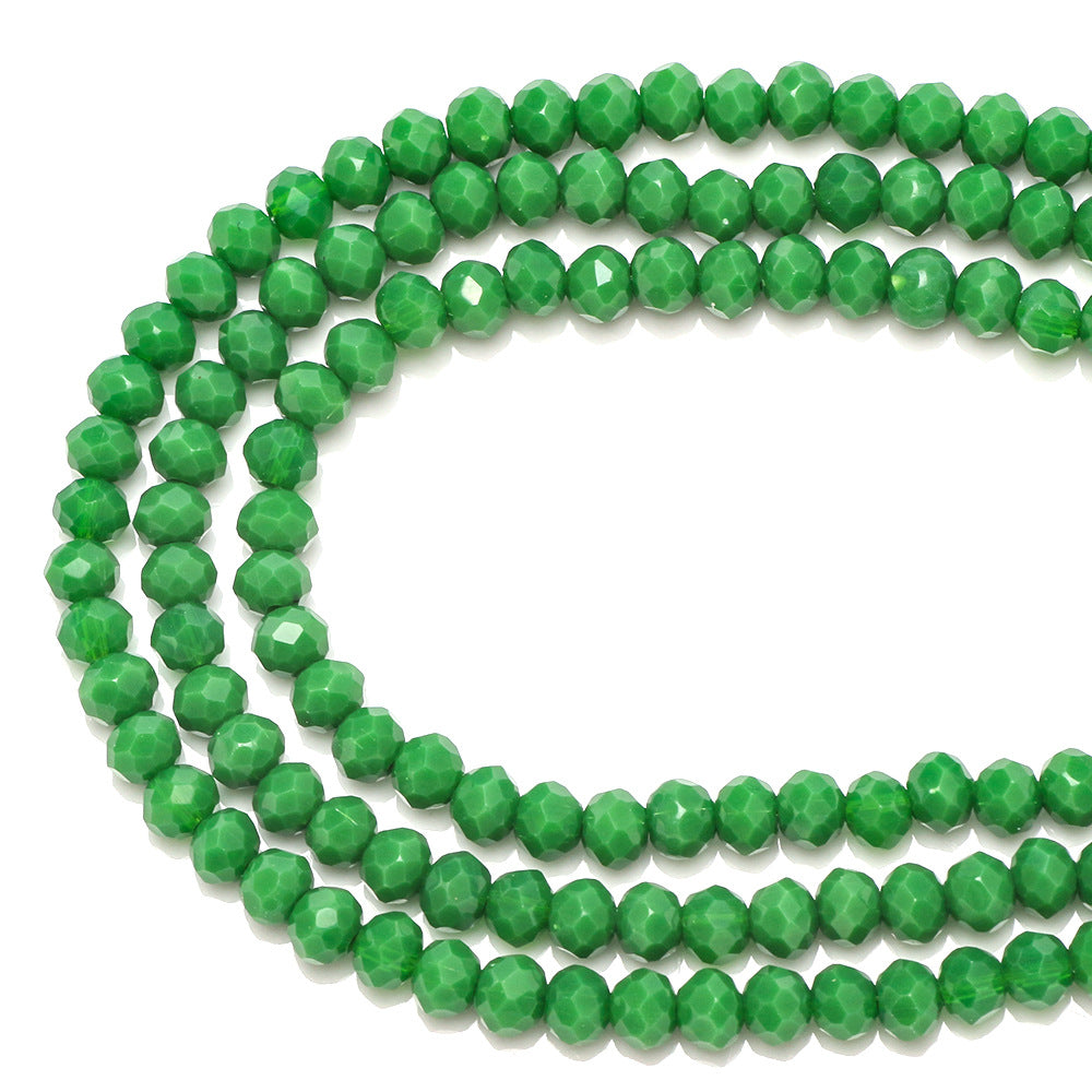 10 Strands 4/6/8mm Rondelles Briolette Beads - Porcelain Effect Series