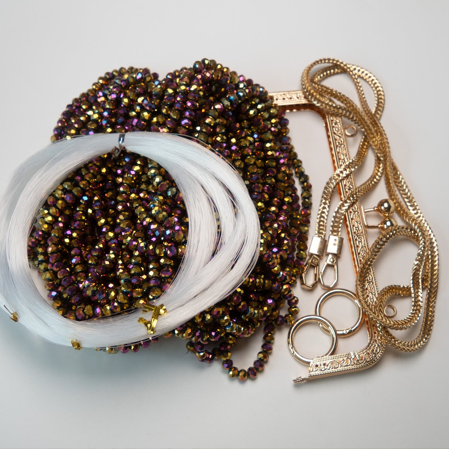 Kit 1 - Beads & Accessories for A Clutch Bag