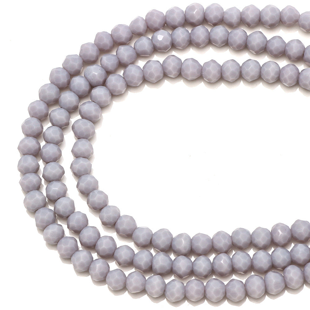 10 Strands 4/6/8mm Rondelles Briolette Beads - Porcelain Effect Series