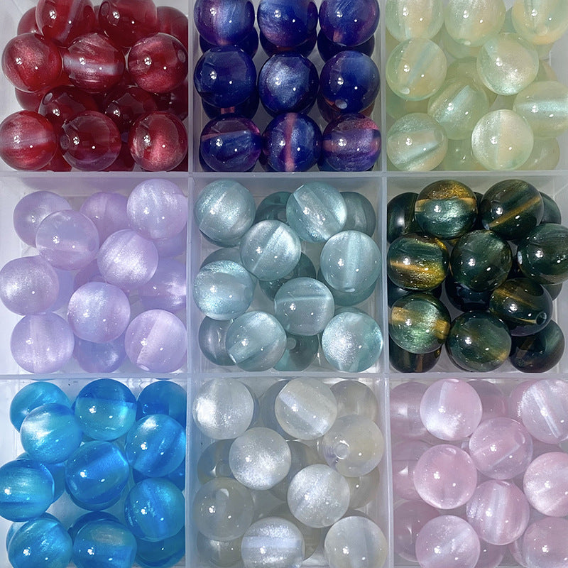 10mm Dreamlike Cat's Eye Resin Beads