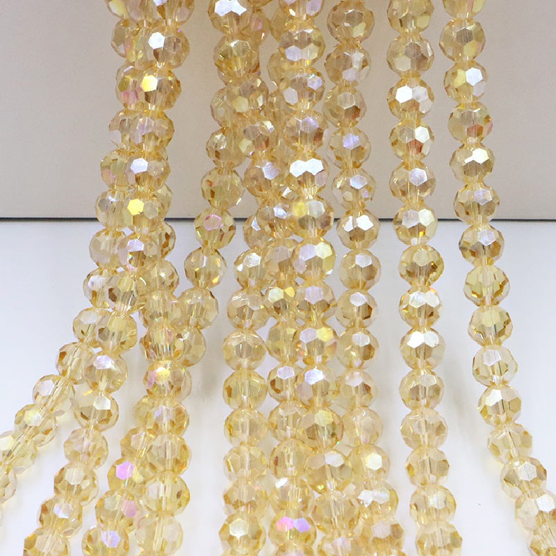 4/6/8/10MM 32 Faceted Round Beads