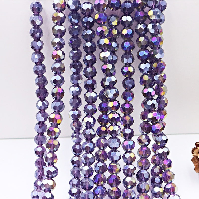 4/6/8/10MM 32 Faceted Round Beads