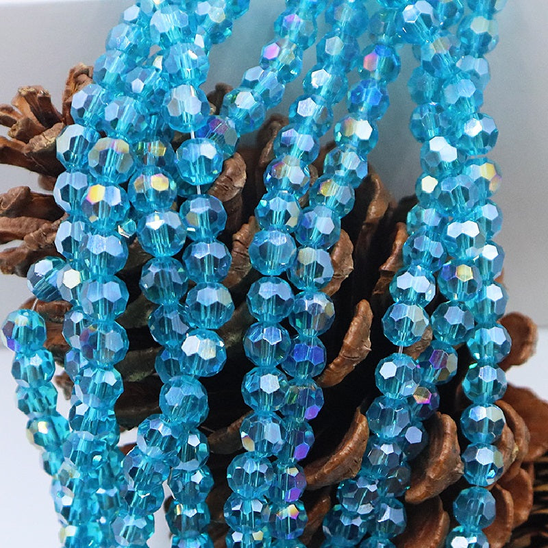 4/6/8/10MM 32 Faceted Round Beads