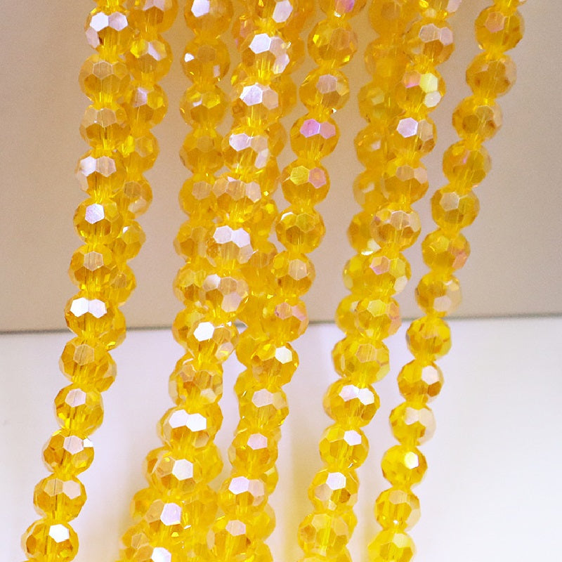 4/6/8/10MM 32 Faceted Round Beads