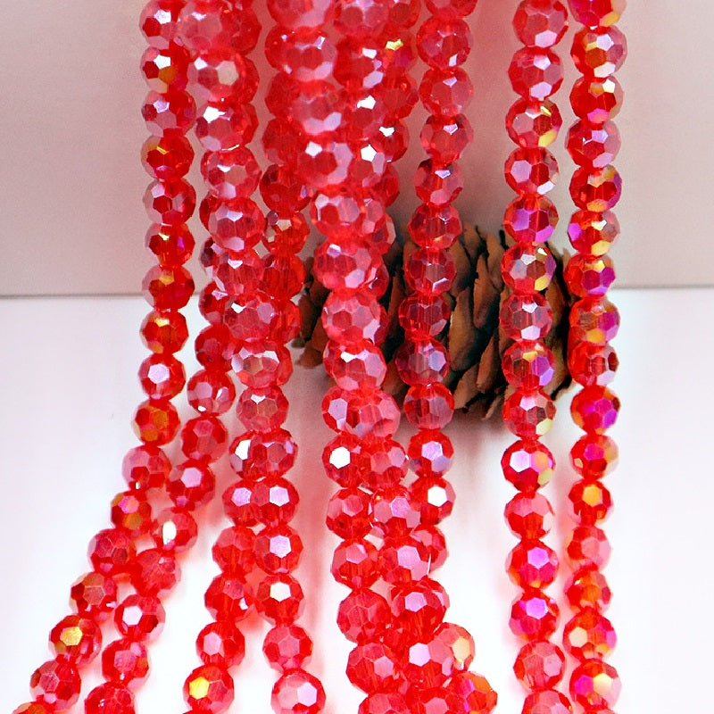 4/6/8/10MM 32 Faceted Round Beads