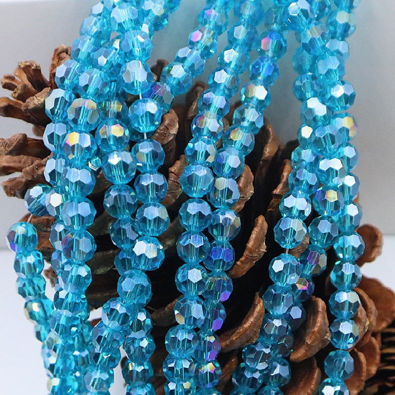 4/6/8/10MM 32 Faceted Round Beads