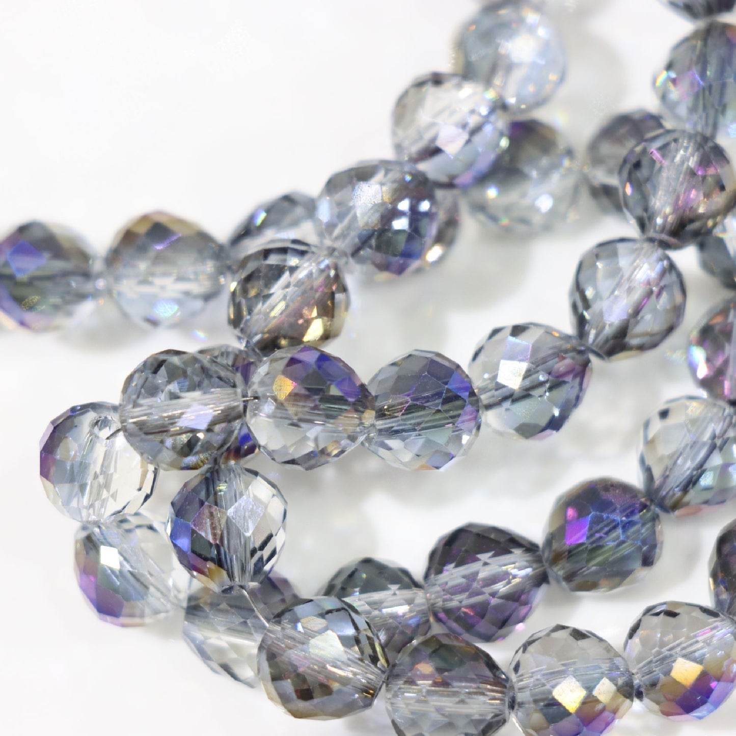 8/10mm Fat Teardrop Strawberry Crystals Beads