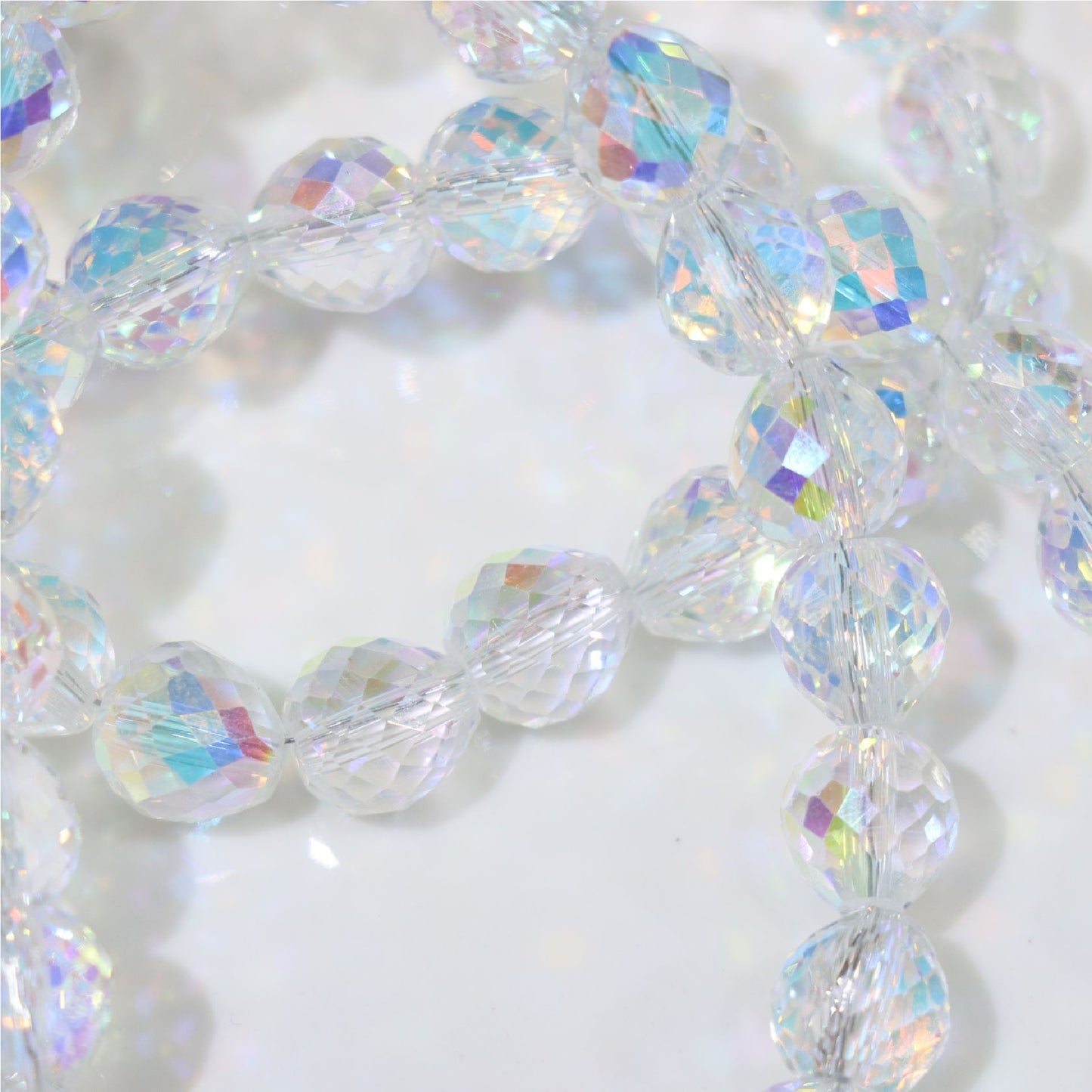 8/10mm Fat Teardrop Strawberry Crystals Beads