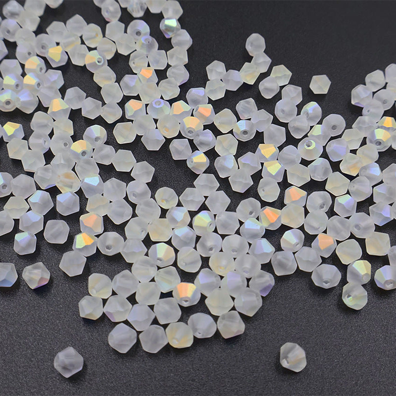 4mm Bicone Crystal Beads - Crystal AB Series