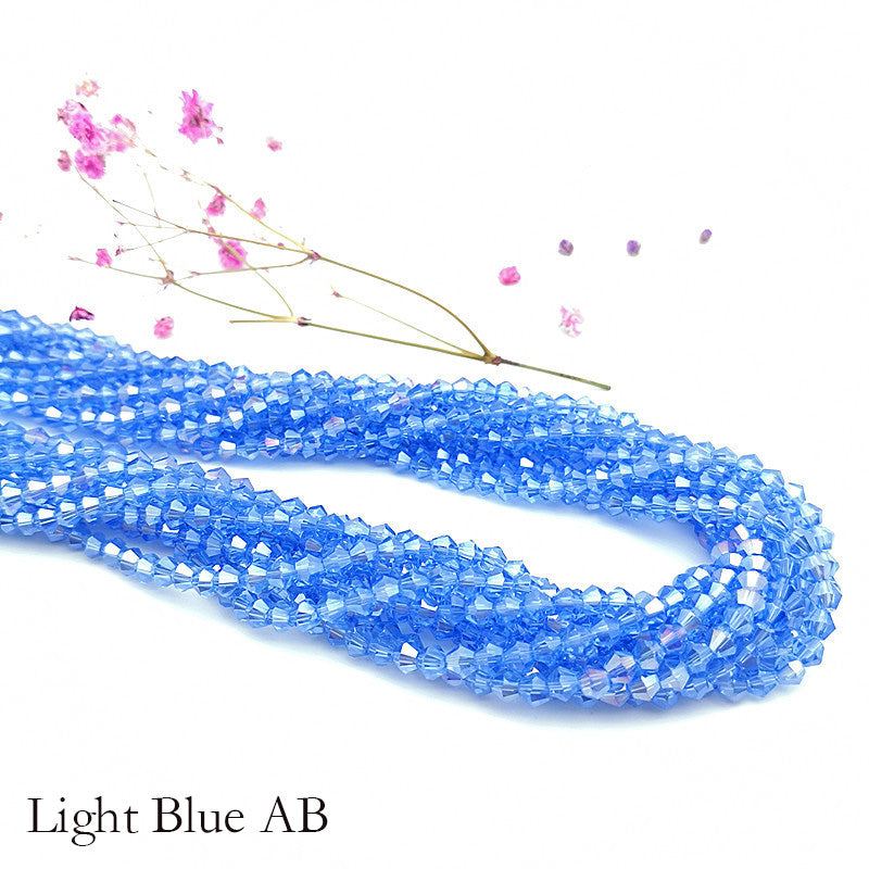 4mm Bicone Crystal Beads - Blue Family