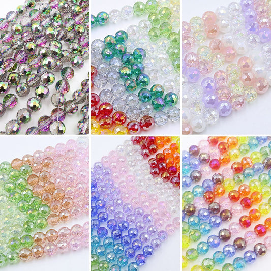 10MM Disco Round Beads - Rainbow Series