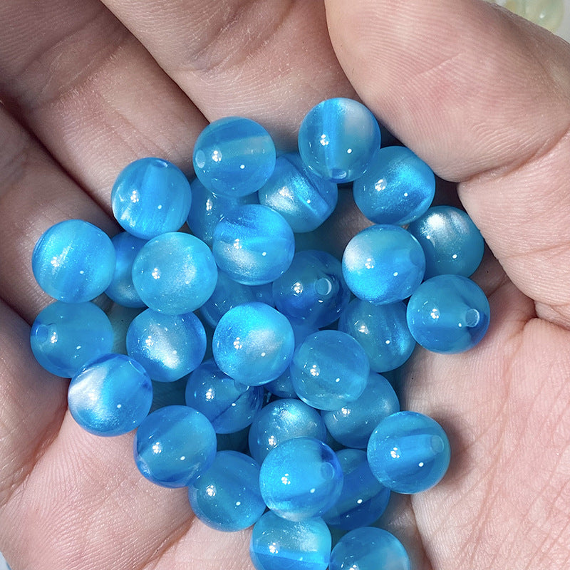 10mm Dreamlike Cat's Eye Resin Beads