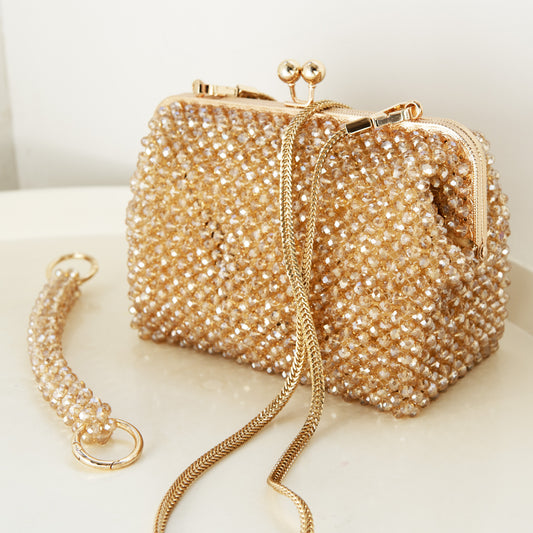 Clutch Bag - Amber Gold