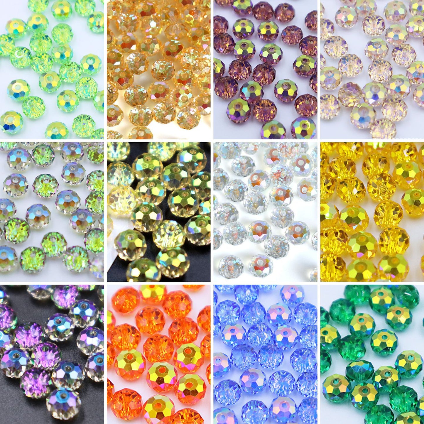 4/6/8mm AAA High Quality Rondelles Crystal Beads