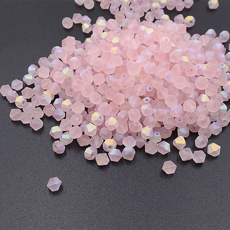 4mm Bicone Crystal Beads - Crystal AB Series