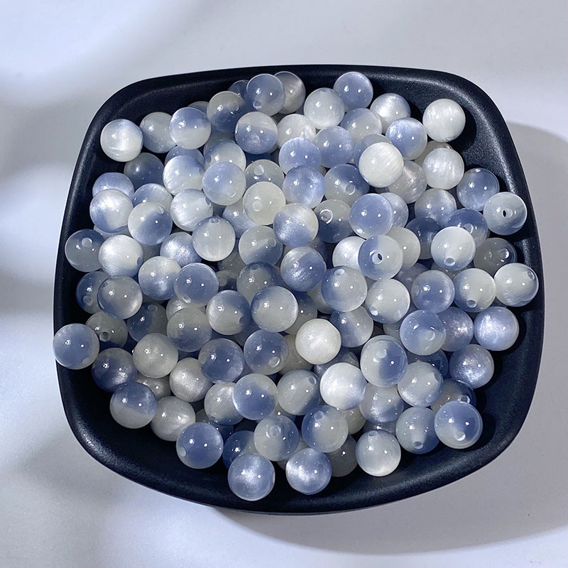 8MM Cat Eye Resin Loose Beads